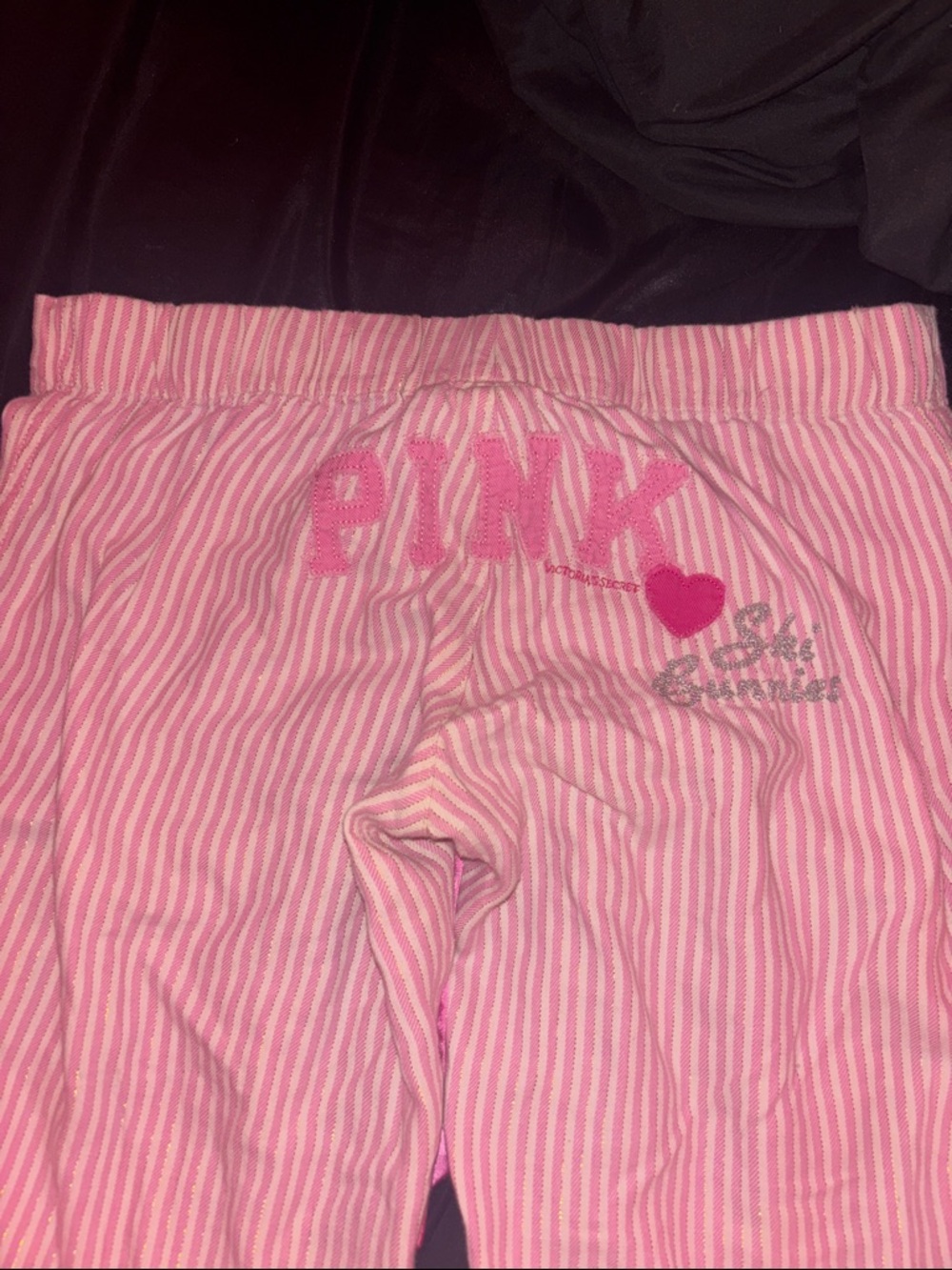 PINK Victoria's Secret Pink Stripe Pajama Bottoms Vintage